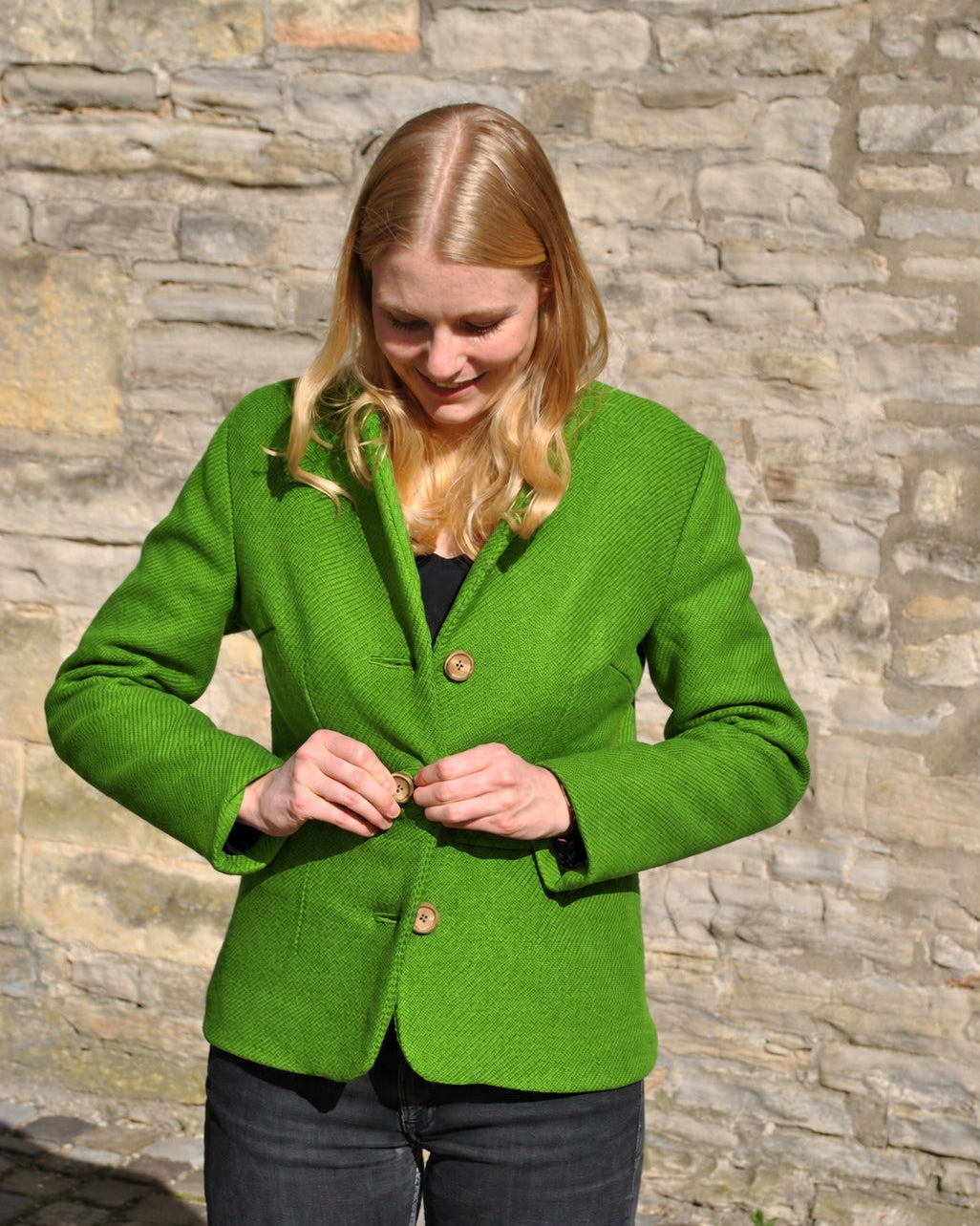 Blazer mit Schalkragen
